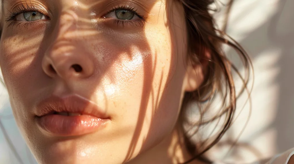 Natürlicher Beauty-Look als Symbol für Pflege von innen