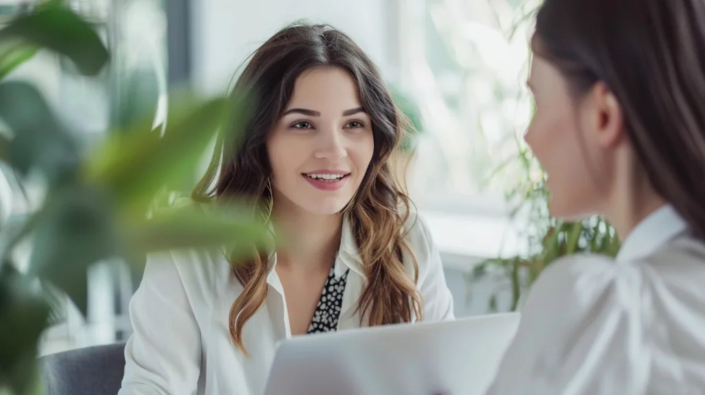 Persönliche Beratung zu FitLine Produkten im Gespräch